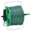 vidaXL Carrete de manguera de pie con set racores PVC verde 0,75" 20 m