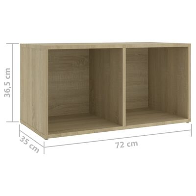 vidaXL Muebles de salón 4 pzas madera ingeniería roble Sonoma