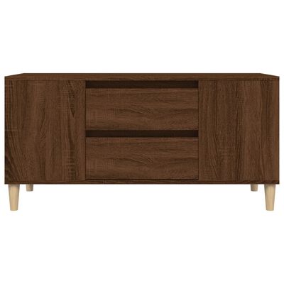 vidaXL Mueble para TV madera contrachapada marrón roble 102x44,5x50 cm