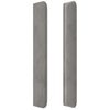 vidaXL Cabecero con LED de terciopelo gris claro 163x16x118/128 cm
