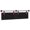 vidaXL Cabecera Colgante Rojo vino 170 x 55 x 7 cm tela