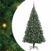 vidaXL &Aacute;rbol de Navidad artificial Verde 180 cm PVC y Acero y Pl&aacute;stico