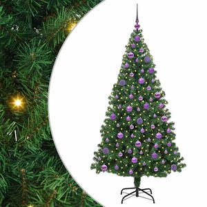 vidaXL &Aacute;rbol de Navidad artificial Verde 180 cm PVC y Acero y Pl&aacute;stico