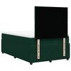 vidaXL Cama box spring con colch&oacute;n terciopelo verde oscuro 120x190 cm