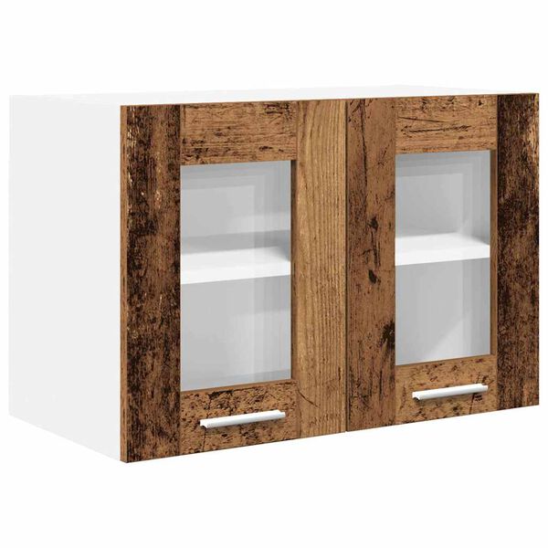 vidaXL Mueble colgante con almacenamiento Madera vieja 60 x 31 x 40 cm
