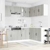 vidaXL Mueble cocina Kalmar sonoma gris 11 pzas madera contrachapada
