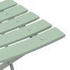 vidaXL Silla Plegable para Jardín 2 pcs Verde 42 x 46 x 82cm Acero