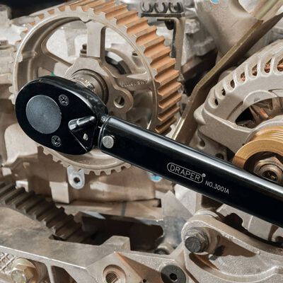 Draper Tools Llave dinamométrica con carraca1/2" 30-120 Nm 64535
