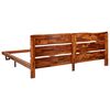 vidaXL Estructura de cama con borde natural madera maciza acacia 200cm