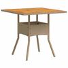 vidaXL Conjunto de Comedor de Jard&iacute;n 3 pcs Beige rat&aacute;n sint&eacute;tico
