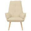 vidaXL sillón Crema 69 x 74 x 93 cm Tela Sherpa