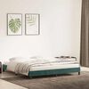 vidaXL Estructura cama sin colchón terciopelo verde oscuro 200x220 cm