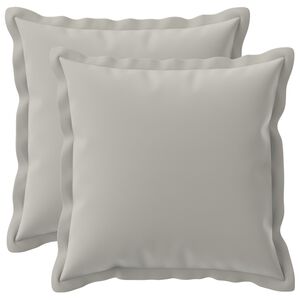 vidaXL Funda de almohada 2 uds. HOUTEN Gris 30 x 30 cm Poli&eacute;ster