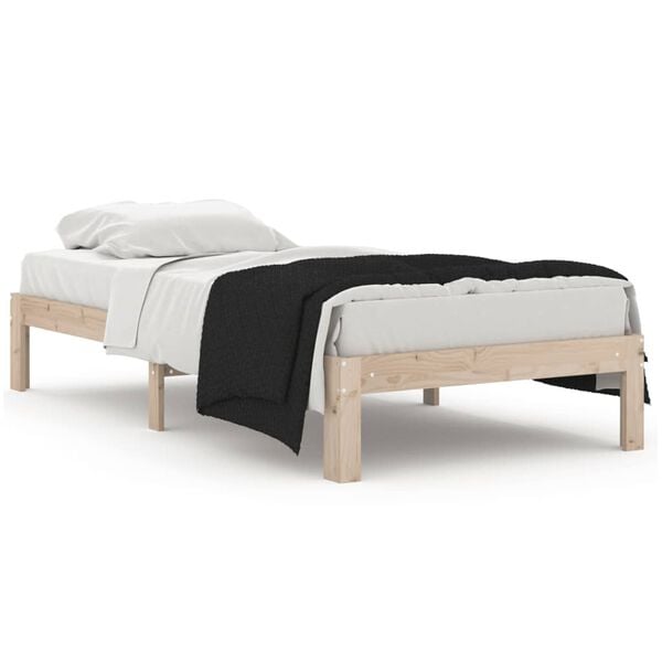 vidaXL Estructura de cama individual sin colch&oacute;n 90x190 cm