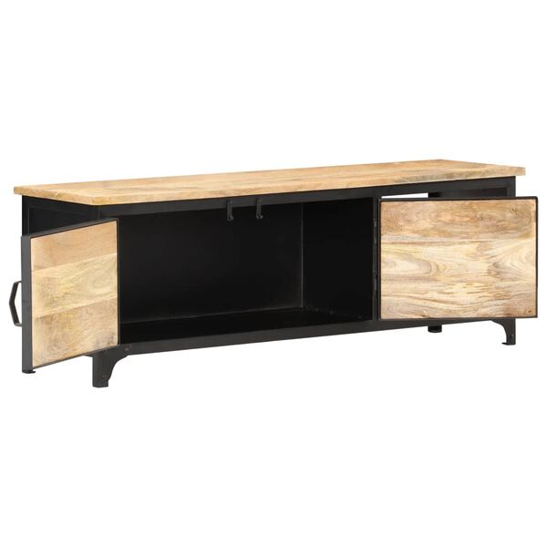 vidaXL Mueble de TV de madera maciza de mango 120x30x40 cm