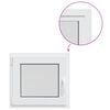 vidaXL Color interno de ventana de s&oacute;tano blanco RISOR 60 x 55 cm