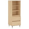 vidaXL Aparador alto madera contrachapada roble Sonoma 40x36x110 cm