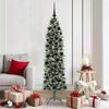 vidaXL &Aacute;rbol Navide&ntilde;o Artificial Delgado con 300 LED Verde y 180 cm