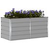 vidaXL Jardinera Gris Claro 160 x 80 x 75 cm Acero