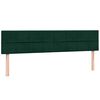 vidaXL Cama box spring con colch&oacute;n terciopelo verde oscuro 200x210 cm
