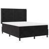 vidaXL Cama tipo Box Spring con colch&oacute;n Negro 140 x 190 cm Terciopelo