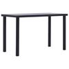vidaXL Mesa de comedor de MDF negro y gris hormig&oacute;n 120x60x75 cm