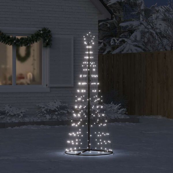 vidaXL &Aacute;rbol de Navidad LED 200 LEDs blanco fr&iacute;o 180 cm