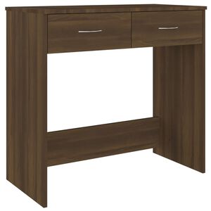 vidaXL Escritorio de madera de ingenier&iacute;a roble marr&oacute;n 80x40x75 cm