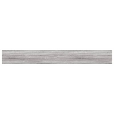 vidaXL Estantes pared 4 uds madera ingeniería gris Sonoma 80x10x1,5 cm