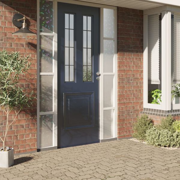 vidaXL L&aacute;mina de ventana esmerilada patr&oacute;n arco iris 3D PVC 90x1000 cm