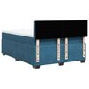vidaXL Cama box spring con colch&oacute;n terciopelo azul oscuro 140x190 cm