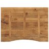 vidaXL Tablero escritorio con curva madera mango rugosa 100x80x2,5 cm
