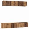 vidaXL Conjunto de mueble de TV 5 uds. Madera Vieja