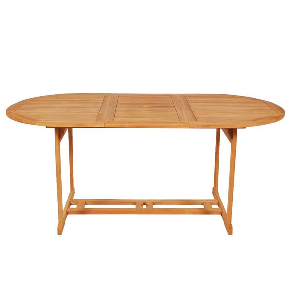 vidaXL Comedor de jard&iacute;n 7 piezas con cojines madera maciza de teca