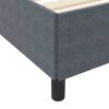 vidaXL Estructura de cama con colch&oacute;n Gris oscuro 200 x 200 cm tela