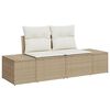 vidaXL Conjunto de sof&aacute;s de jard&iacute;n 6 pcs Beige rat&aacute;n sint&eacute;tico