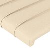 vidaXL Cabeceros tela crema 180x5x78/88 cm