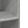 vidaXL Aparador alto madera de ingeniería gris hormigón 70x41x185 cm