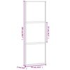 vidaXL Puerta corredera vidrio templado y aluminio blanca 76x205 cm