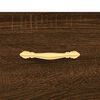 vidaXL Aparador de madera de ingeniería marrón roble 69,5x34x90 cm