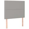 vidaXL Cama box spring con colch&oacute;n tela gris claro 90x200 cm