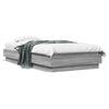 vidaXL Estructura de cama madera de ingenier&iacute;a gris Sonoma 90x190 cm