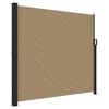 vidaXL Toldo lateral retr&aacute;ctil gris taupe 180x500 cm