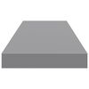 vidaXL Estantes flotantes de pared 2 uds MDF gris 80x23,5x3,8 cm