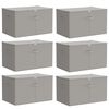 vidaXL Caja de Almacenamiento 6 uds. Tejido no tejido 60 x 43 x 35 cm