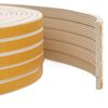 vidaXL Sello de ventana autoadhesivo Blanco 8 x 3 mm 12 m Espuma EPDM