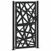 vidaXL Puerta de jard&iacute;n negra 100x175 cm acero dise&ntilde;o ligero