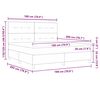 vidaXL Cama tipo Box Spring con colch&oacute;n Rosa 180 x 200 cm tela