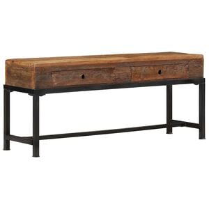 vidaXL Mueble de TV madera maciza reciclada 110x30x46 cm