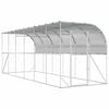 vidaXL Gallinero Contra Pared Plateado 600 x 150 x 215 cm